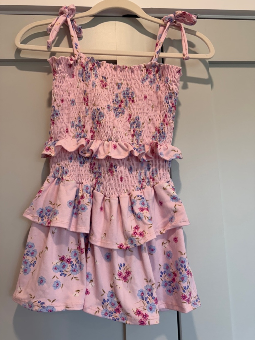 Tween spring summer boutique floral dress